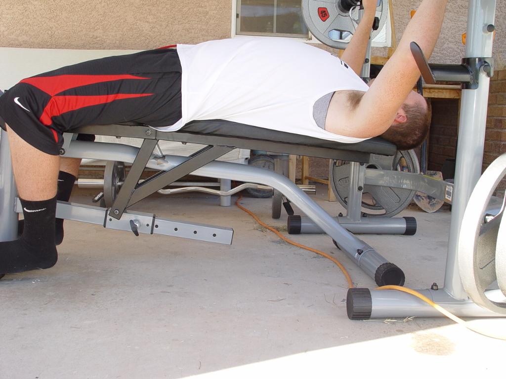 The Body Champ Olympic Weight Bench with Leg Developer.